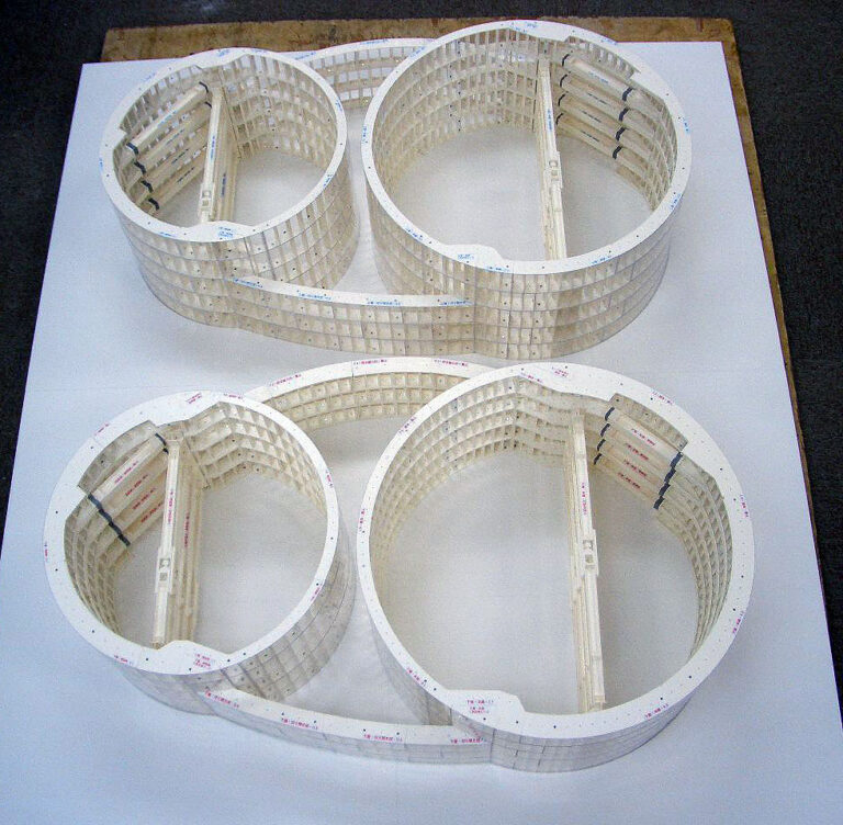 連結路シールドセグメント模型