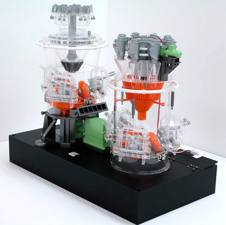 微粉炭機模型（駆動式）